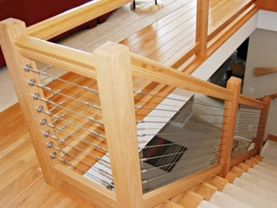 Тросовые ограждения для лестниц и террас