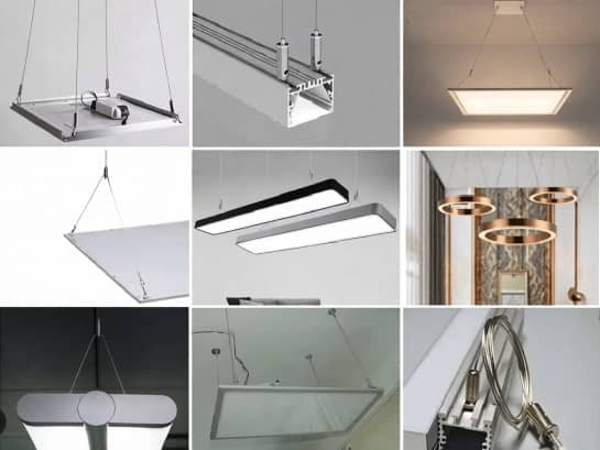 Системы тросовых подвесов для светильников