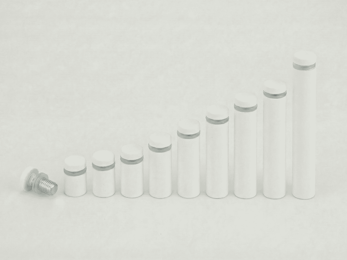 Белые матовые дистанционные держатели