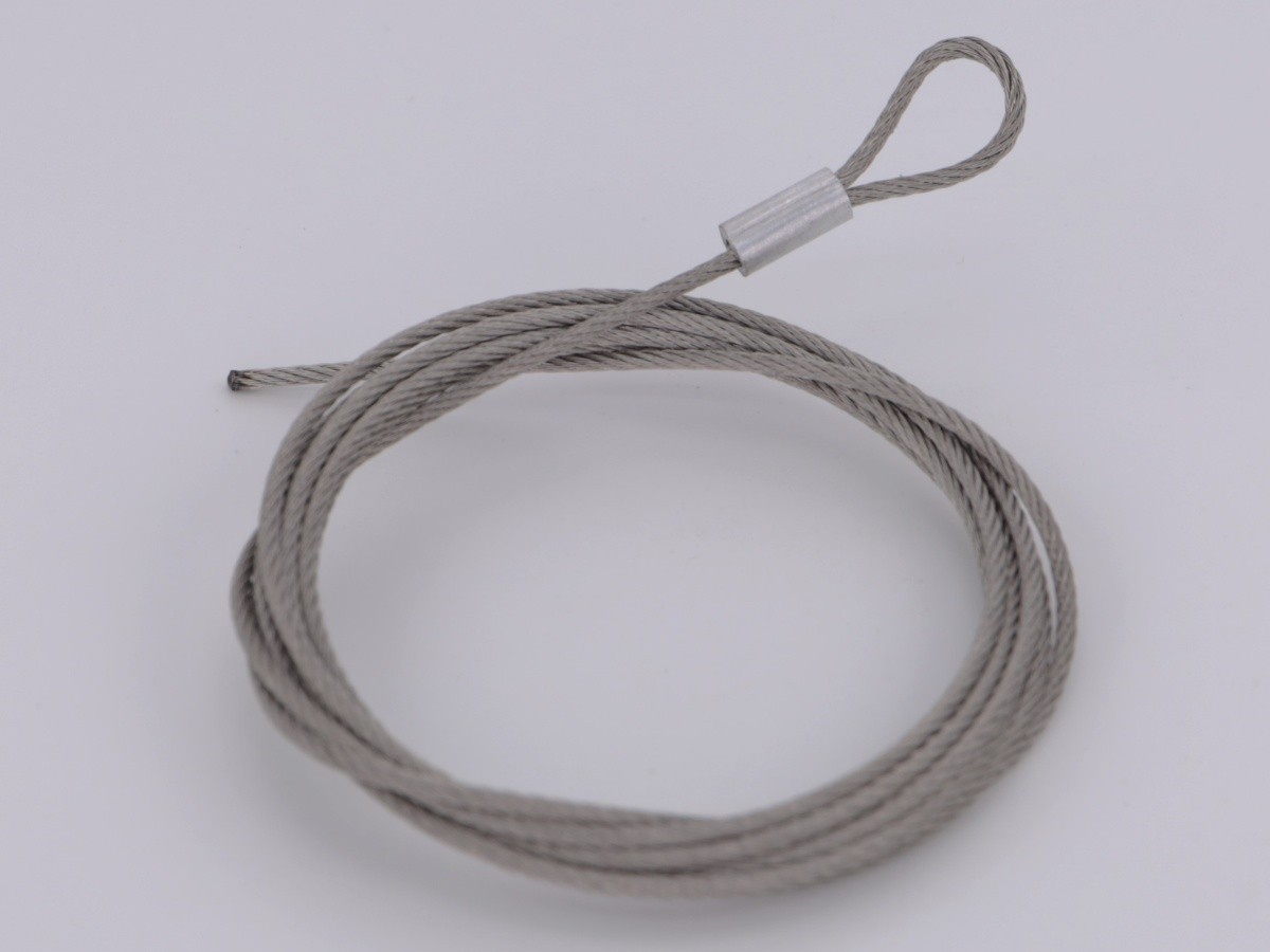 Трос из оцинкованной стали, Ø1.5 мм, петля 1.5 см