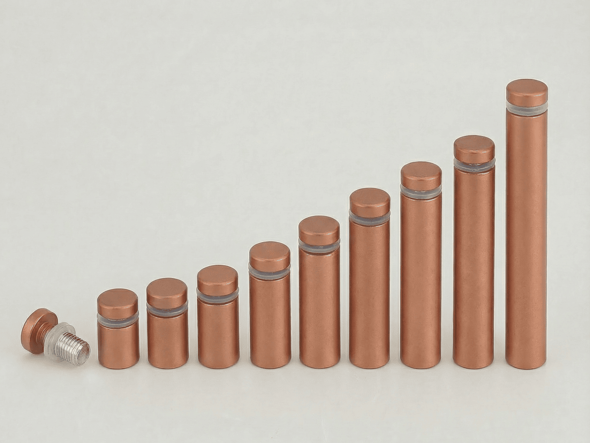Дистанционные держатели медного цвета