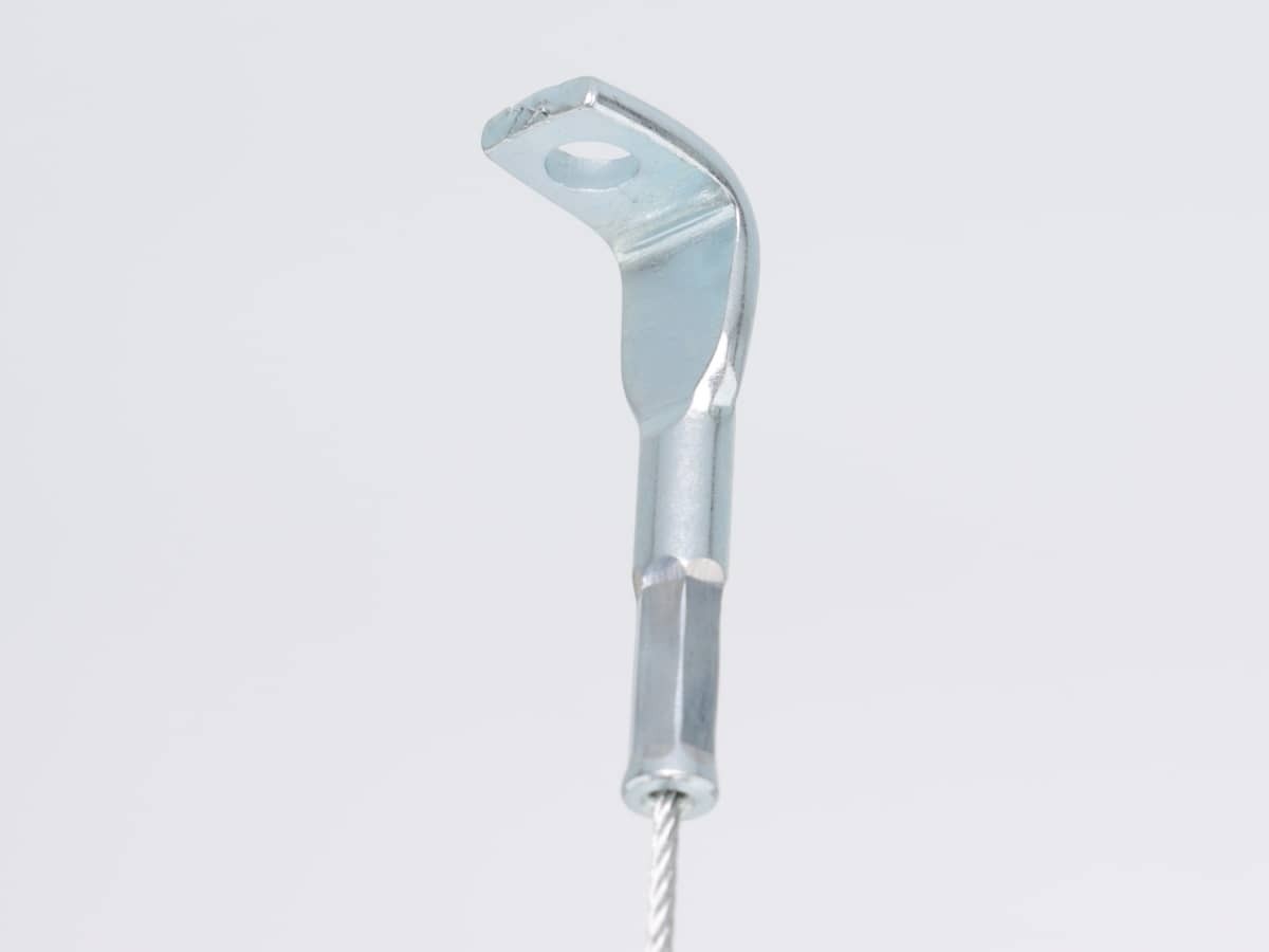 Трос оцинковка Ø2.0 мм с усиленным наконечником под 90°