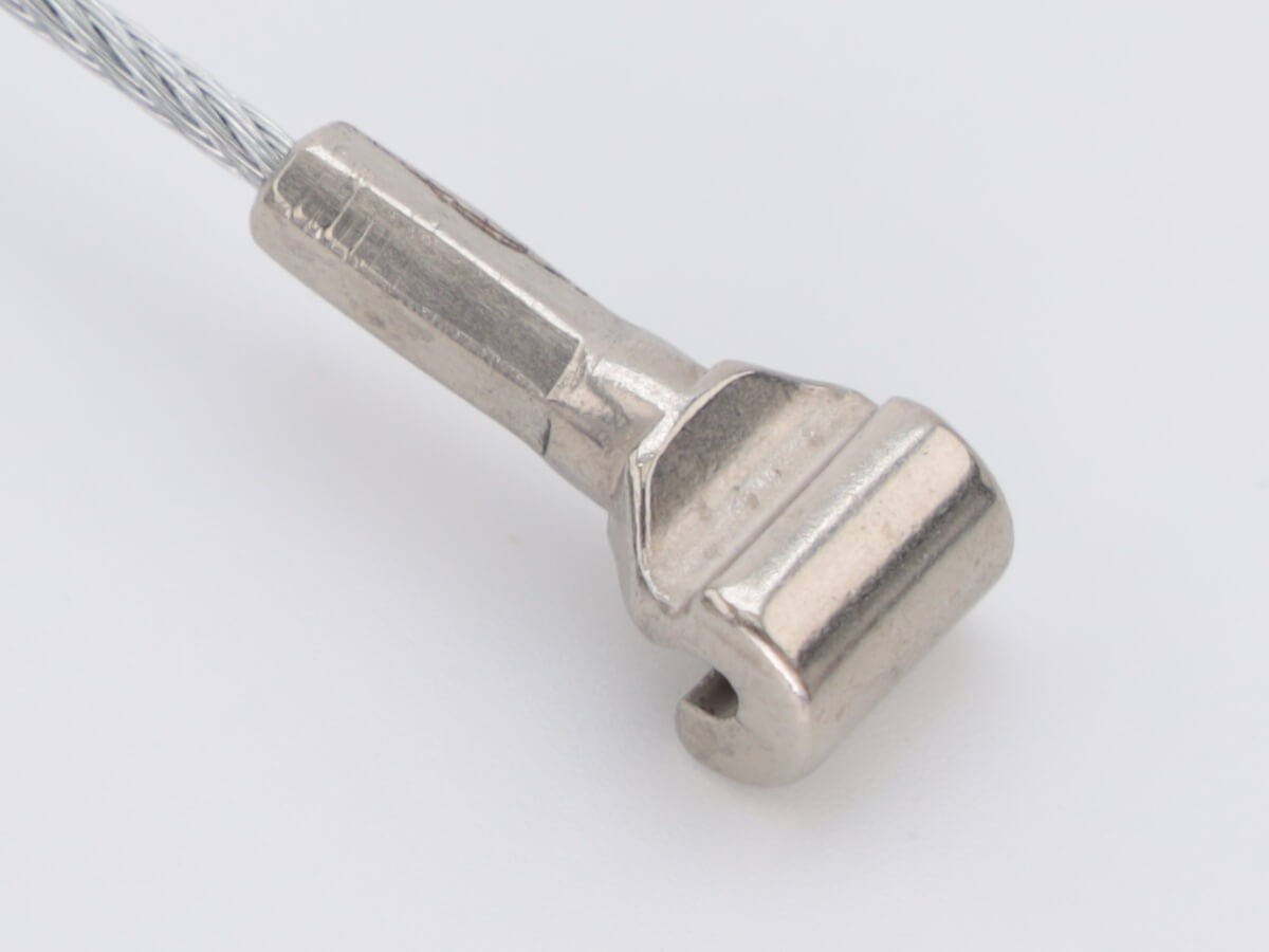 Трос с наконечником Кобра для галерейных систем, оцинкованная сталь Ø1.5 мм